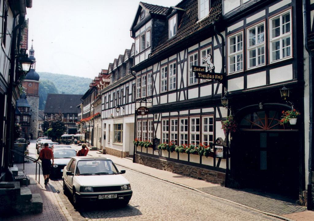 Hotel Garni Weisses Ross Stolberg (Harz) Exterior foto