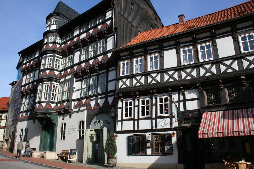 Hotel Garni Weisses Ross Stolberg (Harz) Exterior foto